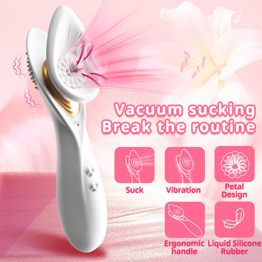 Fu Xiang Hua Vacuum Sucking Vibration Rod 5-Frequency Electric Female Masturbator Female Sex Toys Adult Products