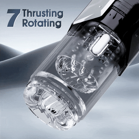 【Free Lube!】【50% Off】【2.95 IN Depth】Newvibe Queen Kendal 7 Vacuum Sucking for Oral Sex LCD Display Masturbator Sex Toys For Men