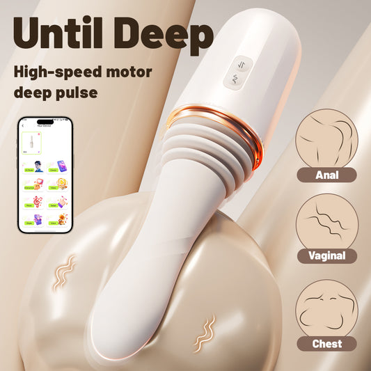 Jiyu Small Steel Cannon Automatic Telescopic Insertion Cannon Machine Multi functional Vibration Stick AV Stick Female Sexual Pleasure Toy