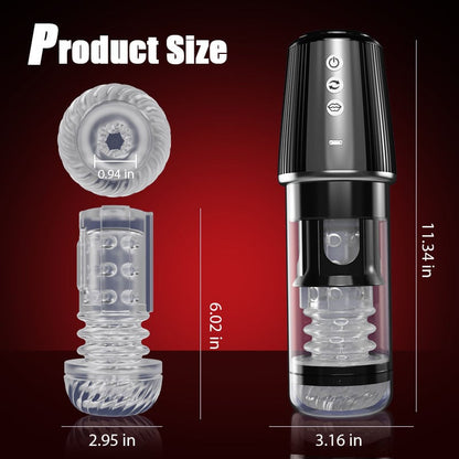 Newvibe 5 Rotating 5 Sucking 7 Vibrating Masturbator & Training 2 IN 1 Adult Toys