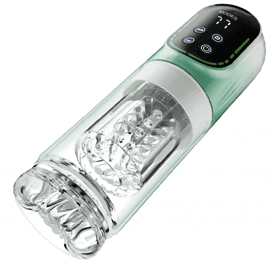 【Free Lube】Romanlust Starry Gaze 4 in 1 Dual Egg Vibrator Rotating Thrusting Suction Masturbator Sex Toys For Men