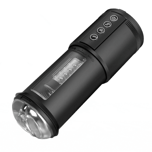 Flashlight 3 In 1 Vagina 10 Vibrating 5 Thrusting 5 Suction Male Masturbator