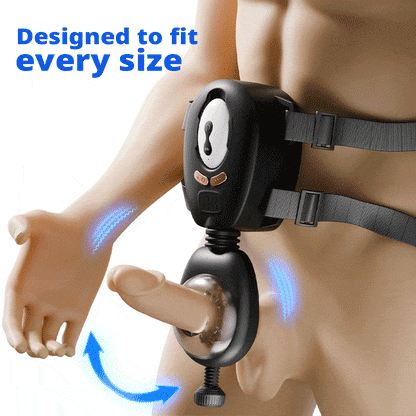 【50% Off】【Fits all sizes】LustGear Belt-Driven Vibrating Stroker Masturbator