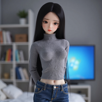New silicone solid doll for men, inflatable doll, full body real person version, adult sex toy, girlfriend