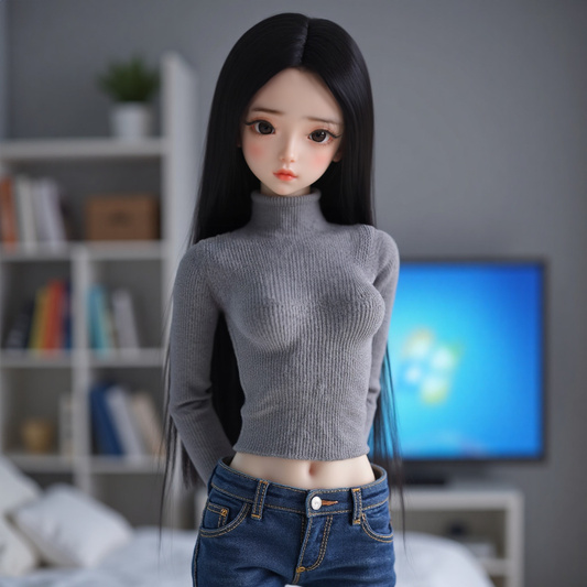 New silicone solid doll for men, inflatable doll, full body real person version, adult sex toy, girlfriend