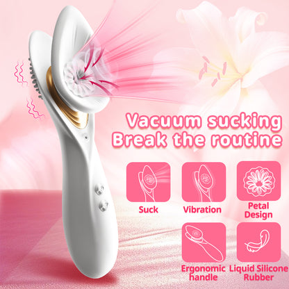 Fu Xiang Hua Vacuum Sucking Vibration Rod 5-Frequency Electric Female Masturbator Female Sex Toys Adult Products