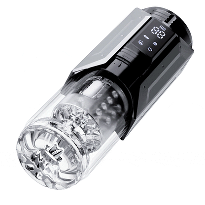 【50% Off】【2.95 IN Depth】Newvibe Queen Kendal 7 Vacuum Sucking for Oral Sex LCD Display Masturbator Sex Toys For Men