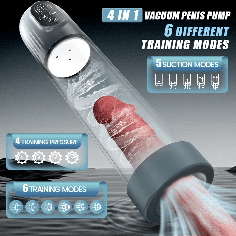 Moss - 4 IN 1 Vacuum Penis Pump with Multiple Training modes for the Training Season