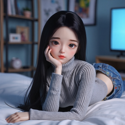 New silicone solid doll for men, inflatable doll, full body real person version, adult sex toy, girlfriend