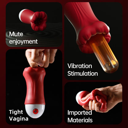 Big Mouth Trainer APP Remote Control Vibration Charging Male Masturbator Airplane Cup Adult Sex Toys