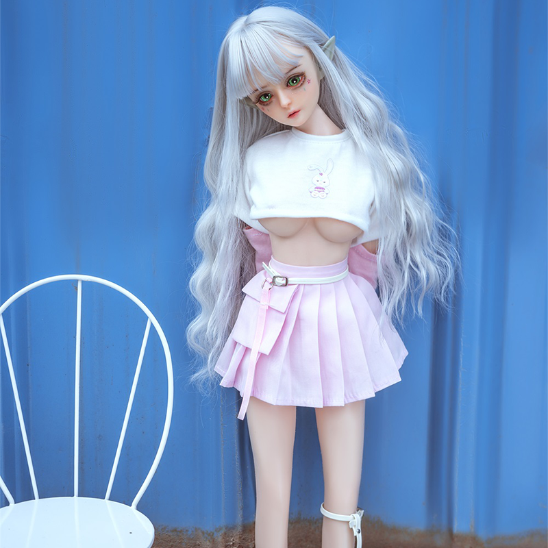 60cm full body silicone solid elf doll for men, insertable inflatable doll, real life version, adult sex toy doll