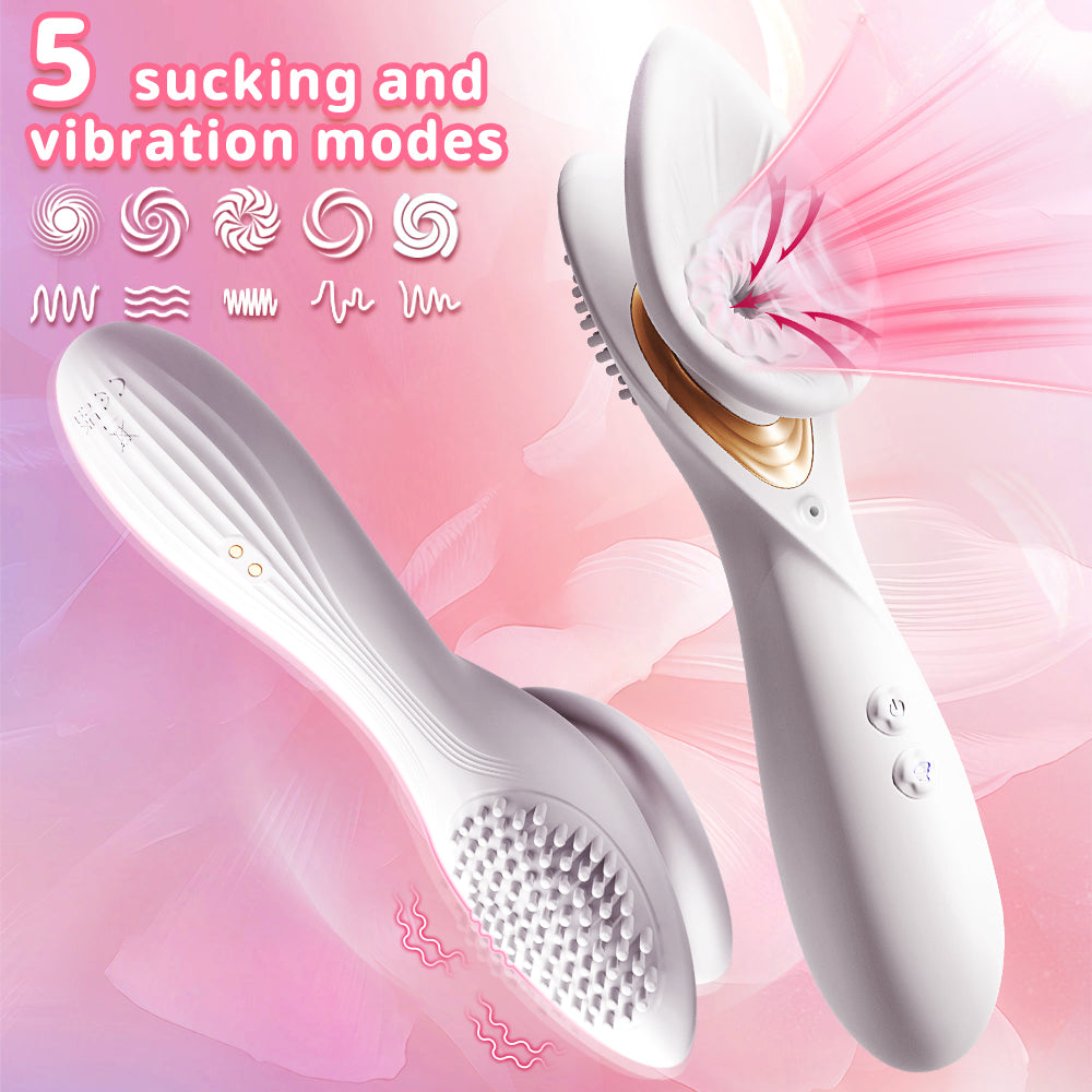 Fu Xiang Hua Vacuum Sucking Vibration Rod 5-Frequency Electric Female Masturbator Female Sex Toys Adult Products