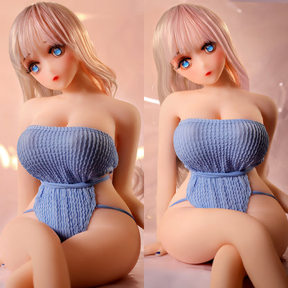 80cm anime silicone solid doll for men Inflatable doll can be inserted into the full body real life version of sex