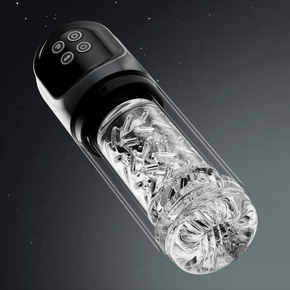 【6.02 IN Depth】 Night Elf 7 Rotation Suction Vacuum Pumps Masturbator Pocket Pussy Adult Male Sex Toys