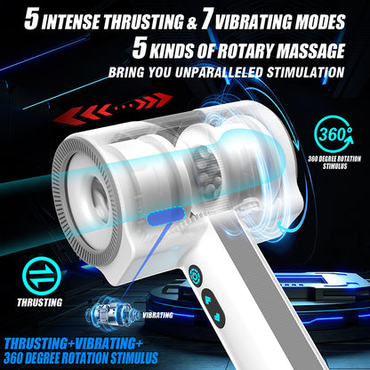 Dreamhorse Thunder God Airplane Cup Telescopic Rotating Vibration Male Masturbator