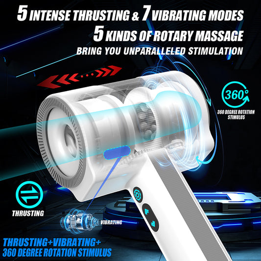 Dreamhorse Thunder God Airplane Cup Telescopic Rotating Vibration Male Masturbator
