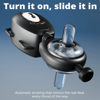 【50% Off】【Fits all sizes】LustGear Belt-Driven Vibrating Stroker Masturbator