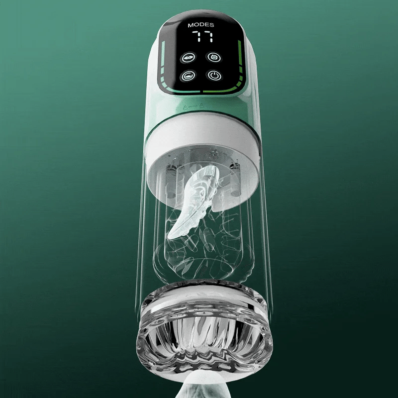 【Free Lube】Romanlust Starry Gaze 4 in 1 Dual Egg Vibrator Rotating Thrusting Suction Masturbator Sex Toys For Men