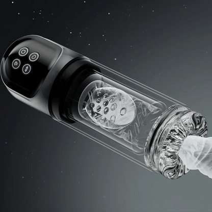 【6.02 IN Depth】 Night Elf 7 Rotation Suction Vacuum Pumps Masturbator Pocket Pussy Adult Male Sex Toys