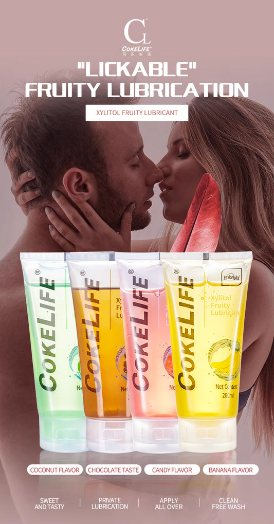 Four Fruit Flavored Xylitol Lube Ultra Smooth Pleasure for Sensual Experience