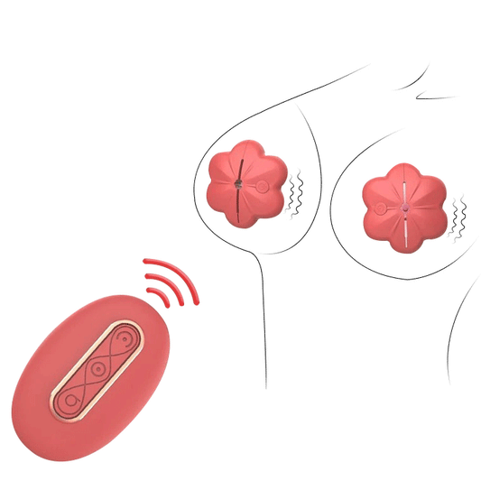 Hot Selling Misty Vibration Clamp Remote Control Multi Speed Breast Massager Adult Toy