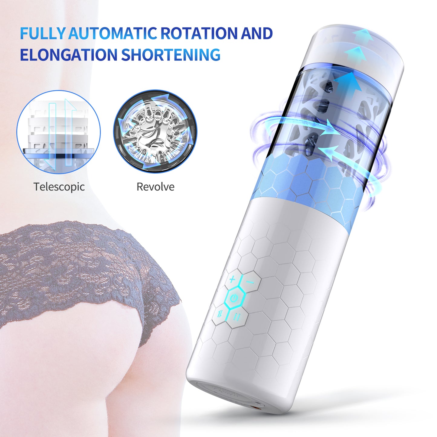 Private Enjoyment Fun OmySky Knife Kite Male Bluetooth Rechargeable Rotating Fully Smart Electric Vibrator