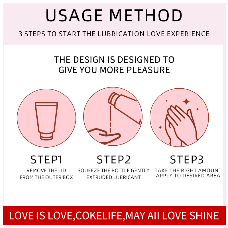 COKELIFE fruit flavored lubricant for couples' private parts, relieves dryness, is water-soluble, no wash, and can be licked
