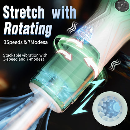 Toyshcool Starlight Extendable Rotating Vibrating Airplane Cup – Men’s Self-pleasure Device