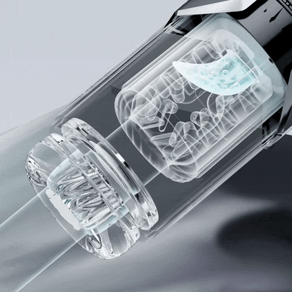 【50% Off】【2.95 IN Depth】Newvibe Queen Kendal 7 Vacuum Sucking for Oral Sex LCD Display Masturbator Sex Toys For Men