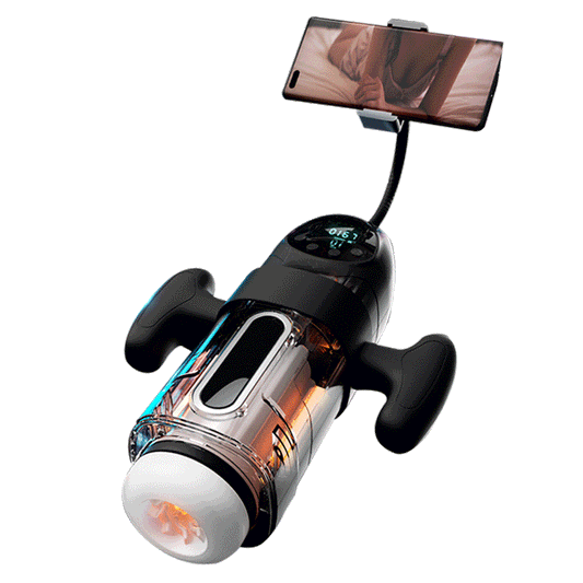 Desire Spaceship Adjustable Suction Vibrating Heating Sound-Producing Phone Stand Charging Male Adult Pleasure Self-Play Cup