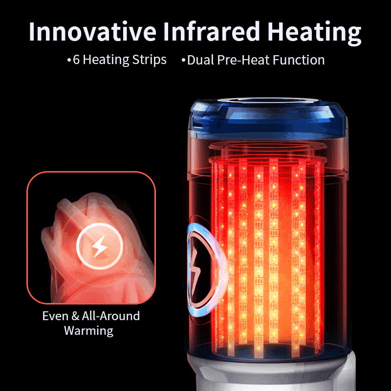 Leten ThundercoreX 6 Thrusting Infrared Heated Realistic Vaginal Masturbator