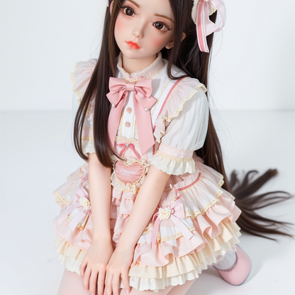 Solid doll full silicone manual insertable animation anime software sexy girl with movable joints