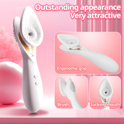 Fu Xiang Hua Vacuum Sucking Vibration Rod 5-Frequency Electric Female Masturbator Female Sex Toys Adult Products