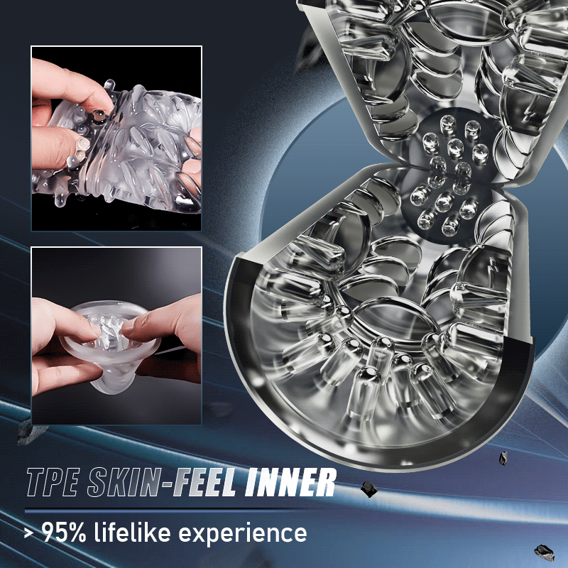 Bluesea 6 Bi-Directional Thrusting Rotation Masturbator With Suction Base