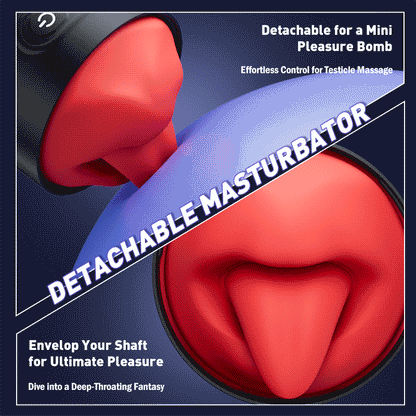 【Beginner’s Choice】App Controlled Male Masturbator with 9 Tongue Licking & Vibration Modes