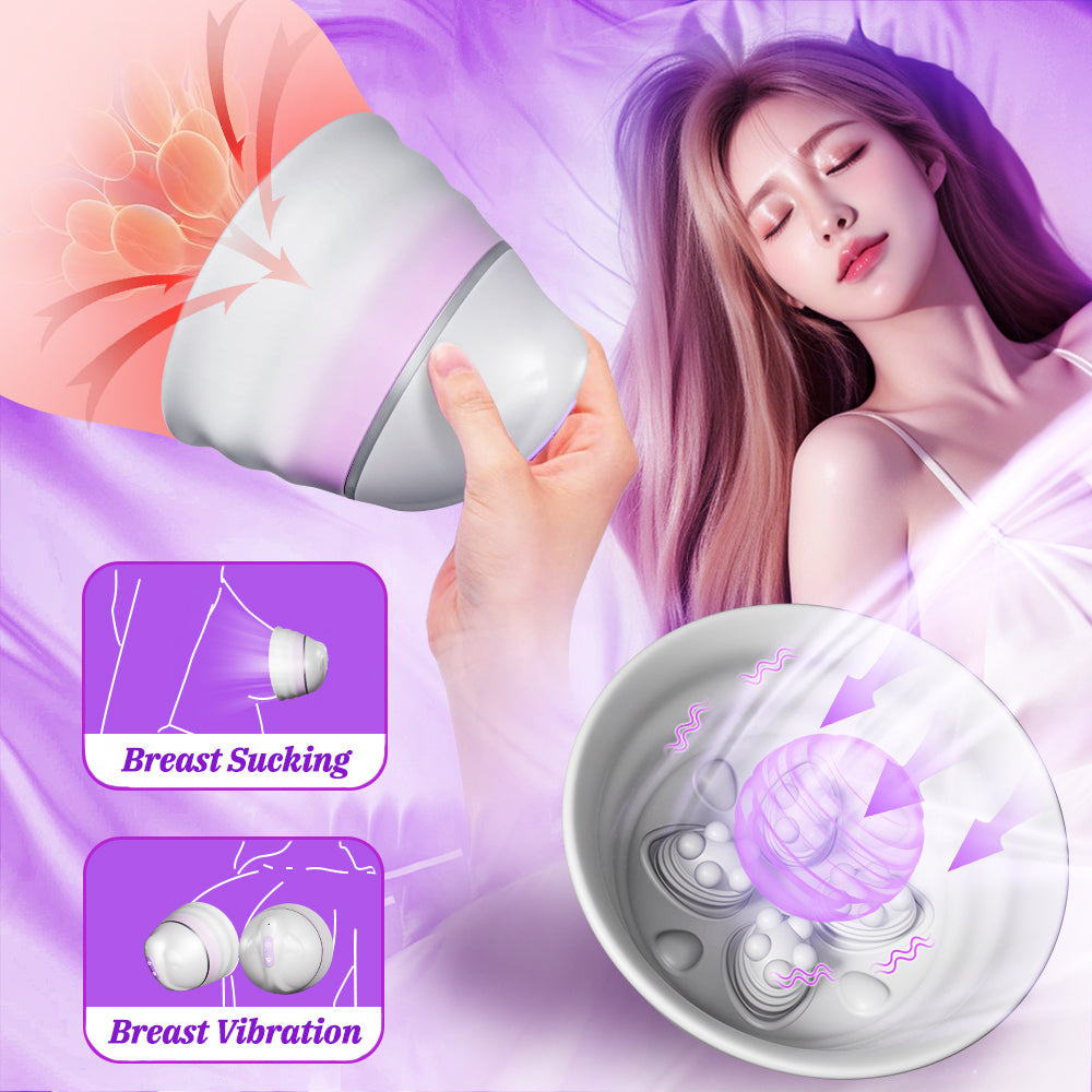 Angel Mask Breast Massager Nipple Female Flirting Vibration Sucking Adult Products