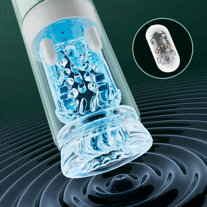 【Free Lube】Romanlust Starry Gaze 4 in 1 Dual Egg Vibrator Rotating Thrusting Suction Masturbator Sex Toys For Men