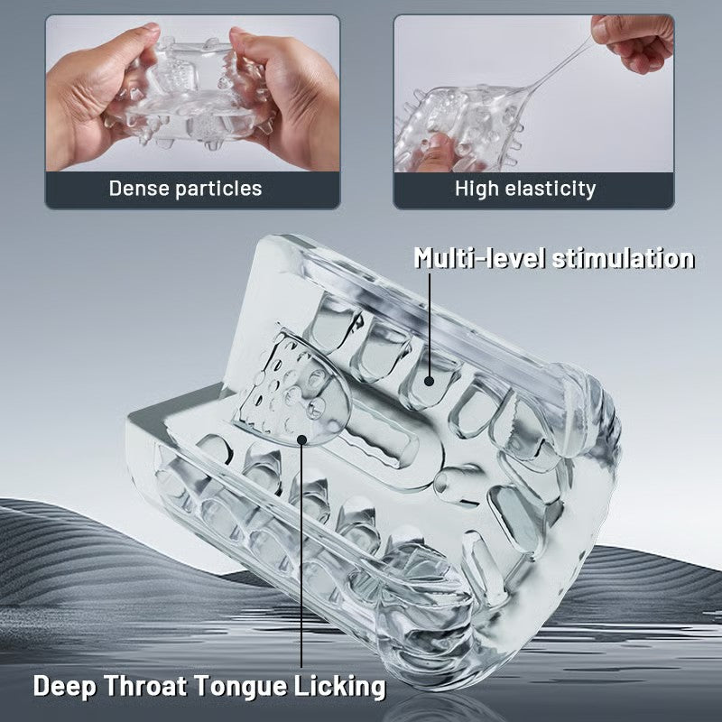 【50% Off】【2.95 IN Depth】Newvibe Queen Kendal 7 Vacuum Sucking for Oral Sex LCD Display Masturbator Sex Toys For Men