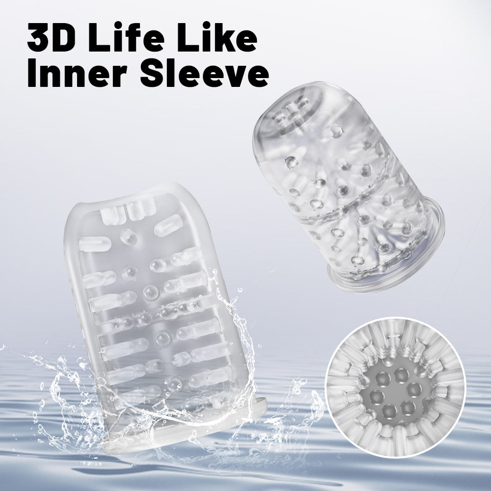 Freedom Automatic Rechargeable Vibrating Suction Cup Massager for Men - Self-pleasure Adult Sexual Toy