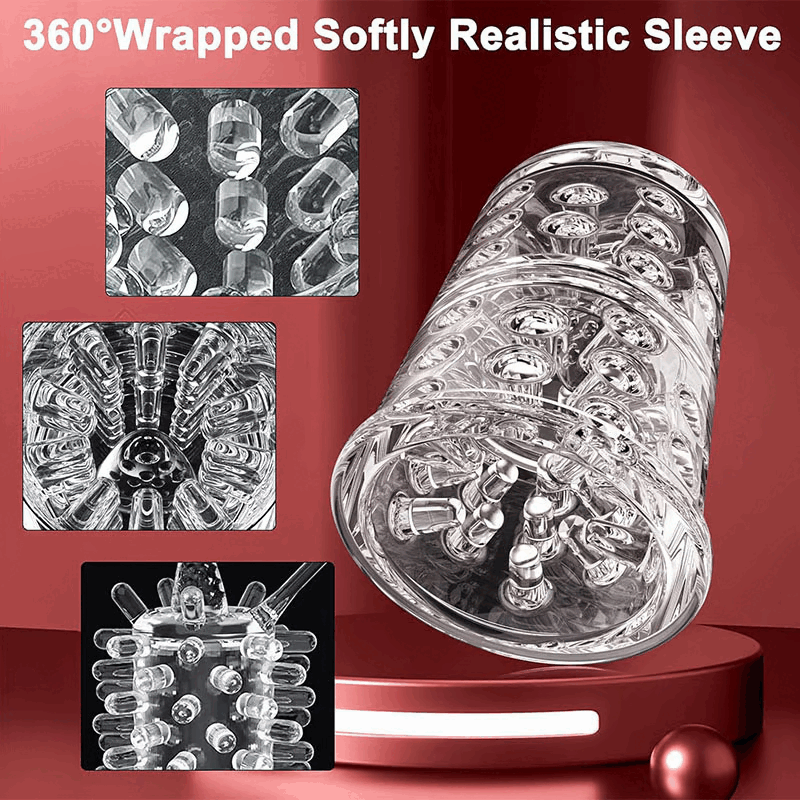 【Free Lube!】Romanlust Seductive Succubus 7 Rotating 7 Sucking Lcd Display Pumps & Enlargers  Automatic Male Masturbator