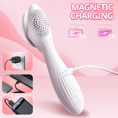 Fu Xiang Hua Vacuum Sucking Vibration Rod 5-Frequency Electric Female Masturbator Female Sex Toys Adult Products