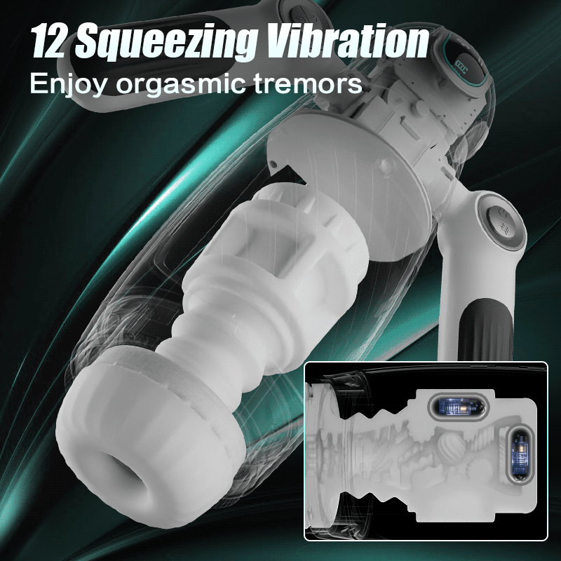 Hamster 7 Telescopic Squeezing 12 Vibration Masturbator Experience More Authen Men Sex Toys tic Piston