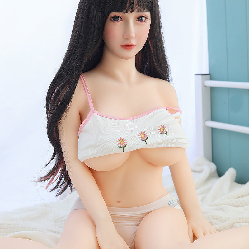 Full body solid male silicone doll 140cm girlfriend non inflatable real person version insertable playmate
