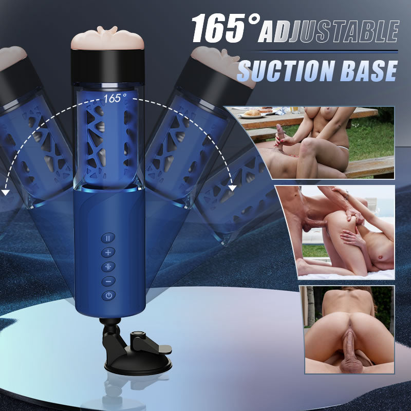 Bluesea 6 Bi-Directional Thrusting Rotation Masturbator With Suction Base