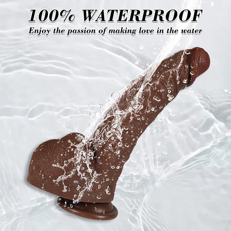 Owen 11.02 In Bent Large Black G-spot Realistic Dildo with Suction Cup