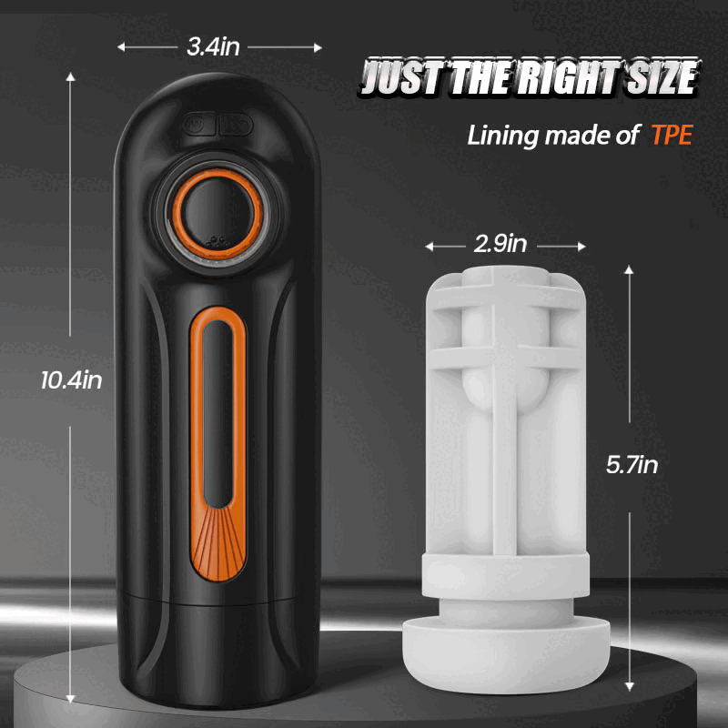 【5.7 IN Depth】Romanlust 6 IN 1-10 Vibrating & Thrusting with 4 Sucking Male Maturbator Male Sex Toy