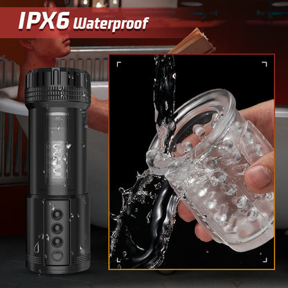 Flashlight 3 In 1 Vagina 10 Vibrating 5 Thrusting 5 Suction Male Masturbator