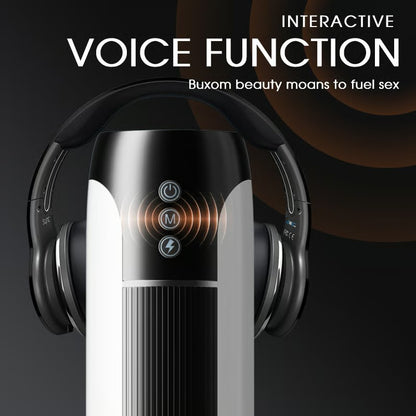 Saith Wearable 7 Thrusting & Vibrating Heating Vocable Masturbator Male Sex Toys