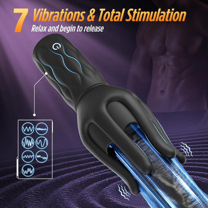 Octopus turtle head massager, male penis exercise device, vibrating masturbator, couple shared adult product