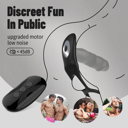 【Free Lube!】SAUL Glans Thrusting Vibrating Prostate Massager For Improved Arousal & Prostate Health